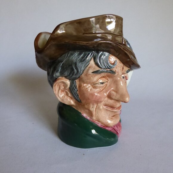 VINTAGE 1954 ROYAL DOULTON ENGLAND TOBY JUG THE POACHER PORCELAIN PITCHER - Picture 4 of 13